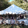 sethandkim > The tent set up to give shade to people eating and also provide a place to serve the food.